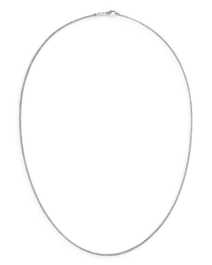 Shop John Hardy Sterling Silver Classic Curb Thin Chain Necklace, 26