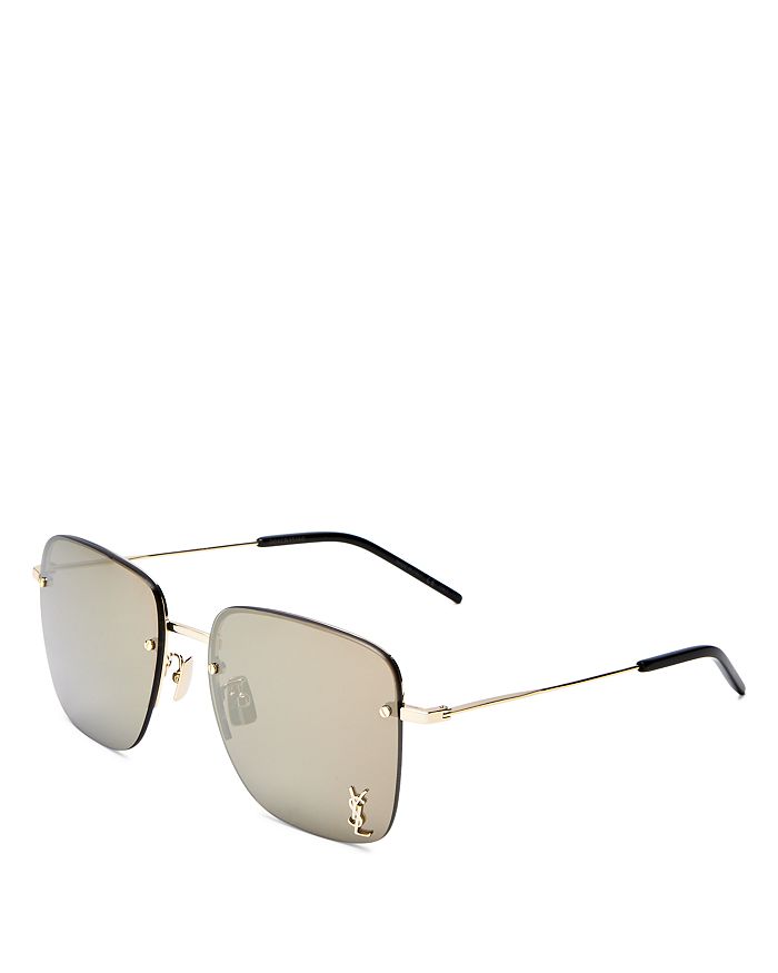 Saint Laurent Square Sunglasses, 58mm | Bloomingdale's