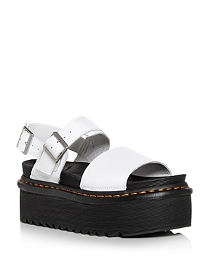 Dr. Martens Woman Sandals White Size 8.5 Soft Leather In White