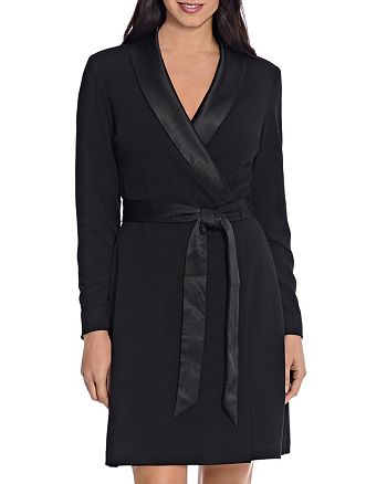 Adrianna Papell Crepe Tuxedo Dress | Bloomingdale's