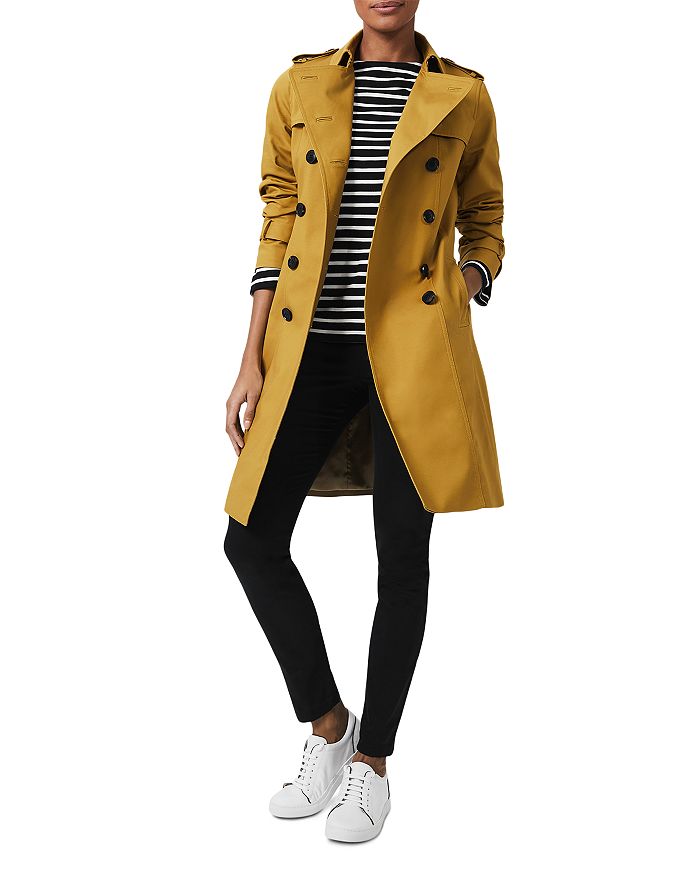 Hobbs saskia cheap trench gold