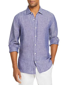The Men's Store at Bloomingdale's - Linen Yarn-Dyed Solid Classic Fit Shirt - 100% Exclusive