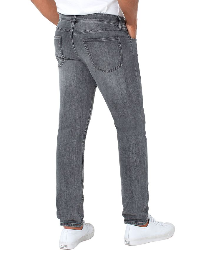 Shop Liverpool Los Angeles Regent Relaxed Straight Gray Jeans In Willow Wash