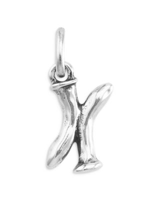 Unode50 Sterling Silver-Plated Letter Charm