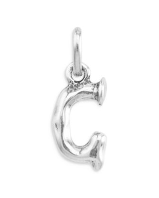 Unode50 Sterling Silver-Plated Letter Charm