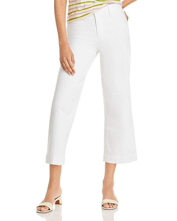 Shop Paige Nellie Cropped Jeans In Crisp White