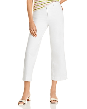 Paige Nellie Cropped Jeans in Crisp White