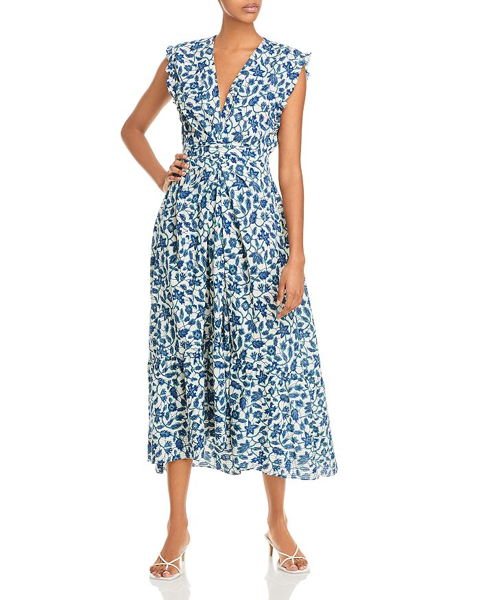 Derek Lam 10 Crosby Kris Cotton Printed Maxi Dress | Bloomingdale's