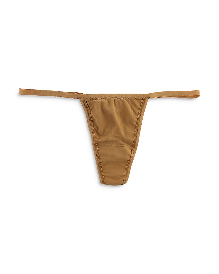 Shop Hanky Panky One Size Breathe Natural G String In Toffee