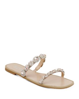 womens embellished flip flops