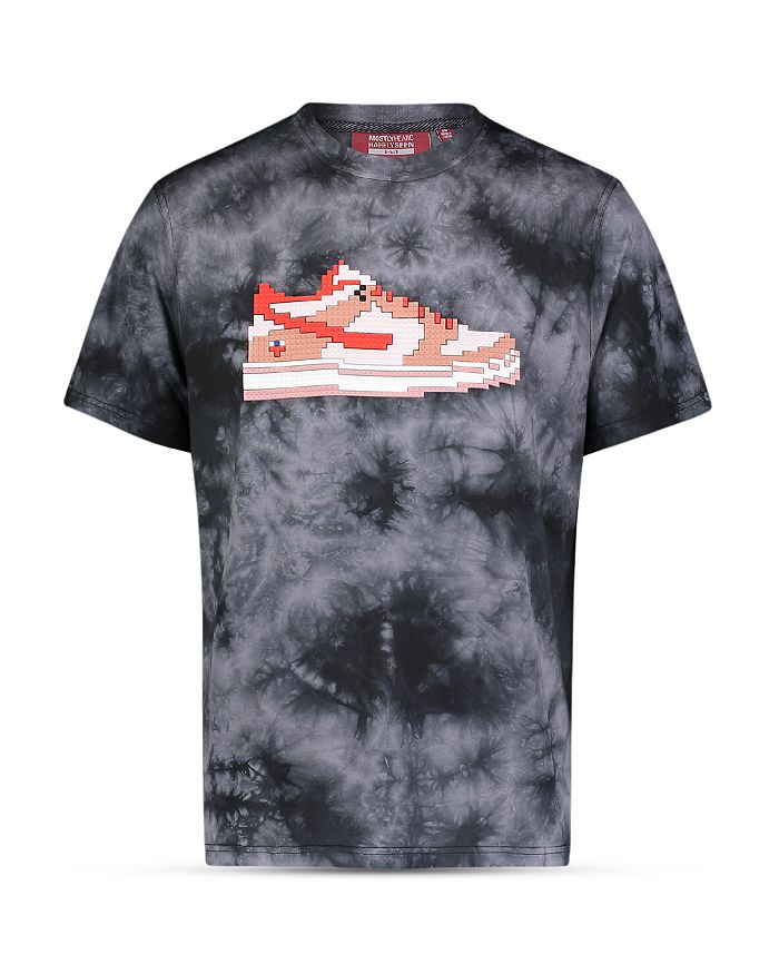 8-bit By Mostly Heard Rarely Seen Strawberry Classic Sneaker Graphic Tee In Black Tie Dye
