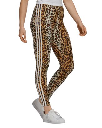 Doe alles met mijn kracht dennenboom Vriend Adidas Leopard Print Stripe Tights | Bloomingdale's