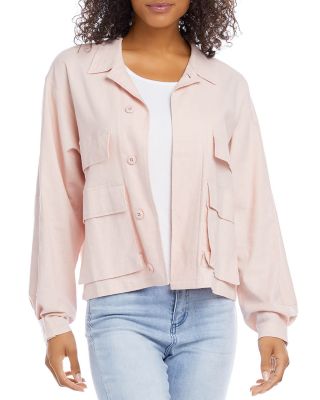 pink cargo jacket