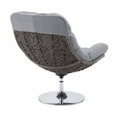 Brighton Wicker Rattan Outdoor Patio Swivel Lounge Chair