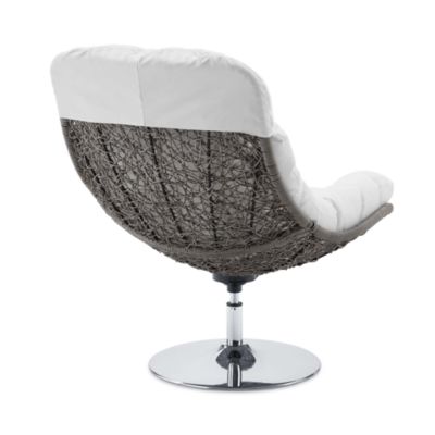 Brighton Wicker Rattan Outdoor Patio Swivel Lounge Chair