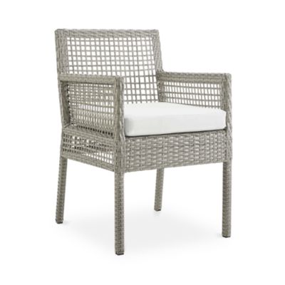 Modway Aura Dining Armchair Outdoor Patio Wicker Rattan, Set of 2