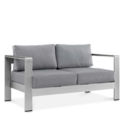 Shore Outdoor Patio Aluminum Loveseat