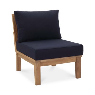 Modway Marina Outdoor Patio Teak Armless Chair