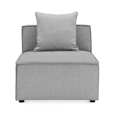 Saybrook Outdoor Patio Upholstered Sectional Sofa Armless Chair