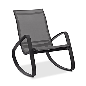 Photos - Chair Modway Traveler Outdoor Patio Mesh Sling Rocker EEI-3027-BLK-BLK 