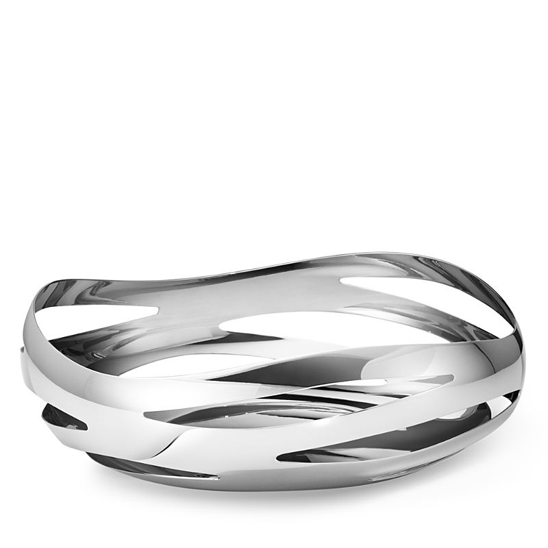 Georg Jensen Cobra Bread And Fruit Basket In Silver