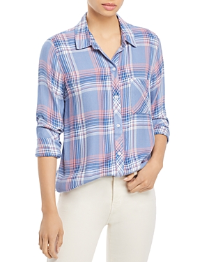 Rails Hunter Plaid Button-down Shirt In Harbor