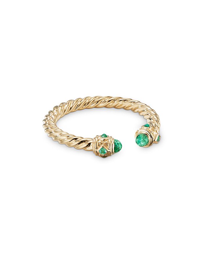 David Yurman - 18K Yellow Gold Renaissance Emerald Ring