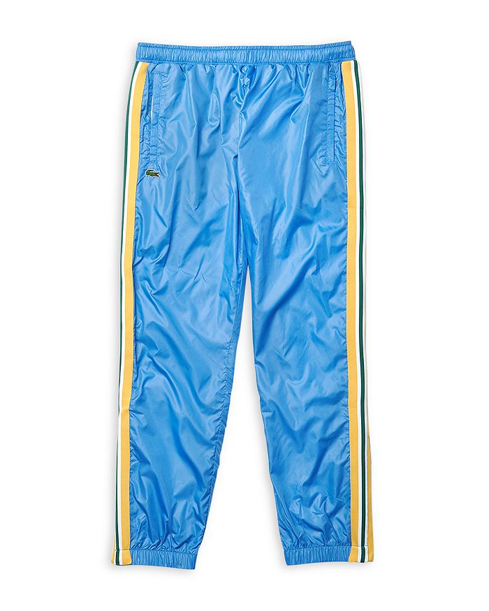 Lacoste Heritage Water Resistant Track Pants In Turquin Blue