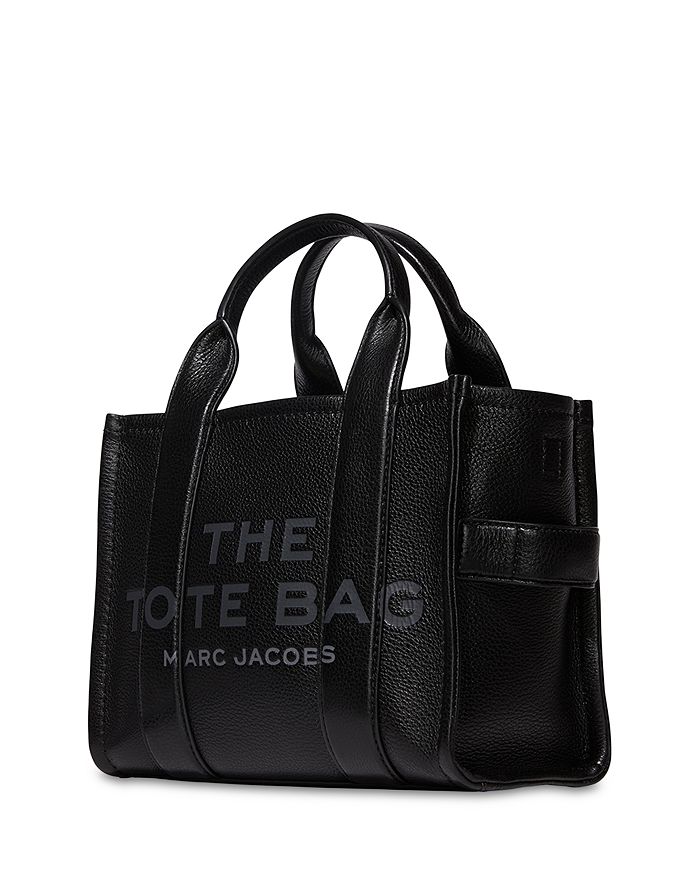 Shop Marc Jacobs The Leather Small Tote In Black