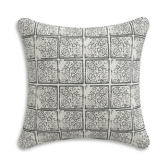 Sparrow & Wren Down Pillow In Tallulah Tile, 20 X 20 In Tallulah Tile Charcoal
