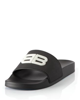 Balenciaga Women's BB Fluorescent Pool Slide Sandals | Bloomingdale's