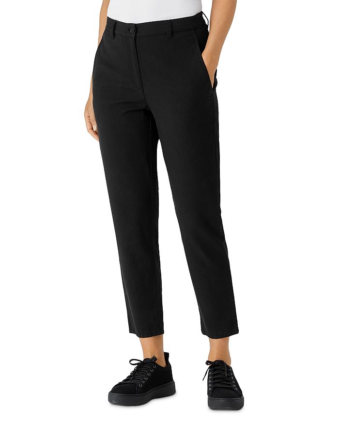 Eileen Fisher Petites High Waisted Tapered Ankle Pants | Bloomingdale's