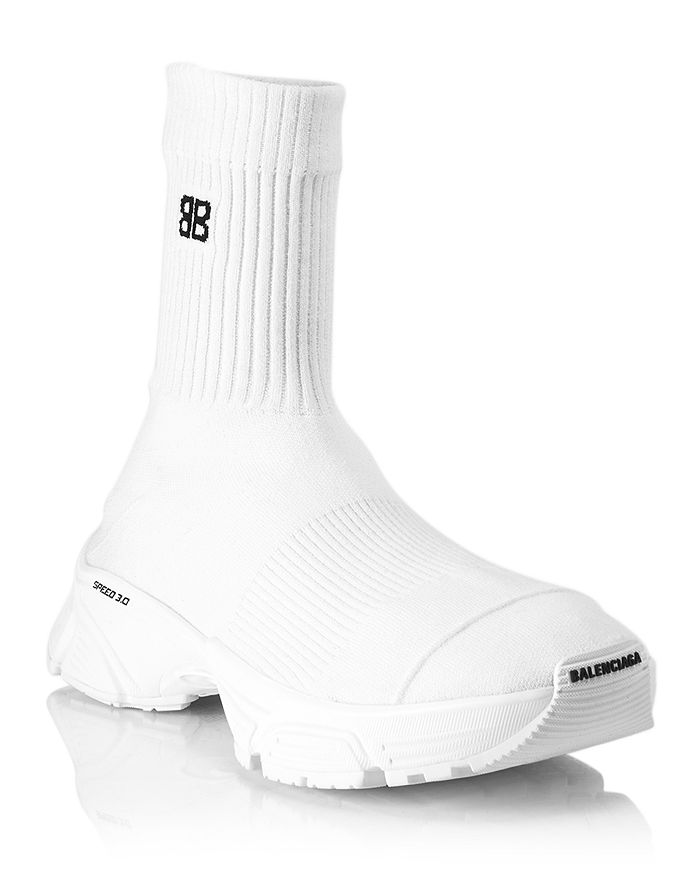 Balenciaga speed knit womens outlet white