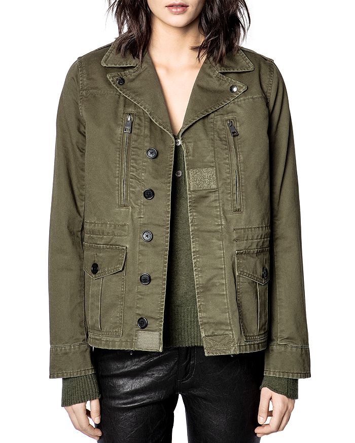 Zadig & Voltaire Klimi Embroidered Utility Jacket | Bloomingdale's