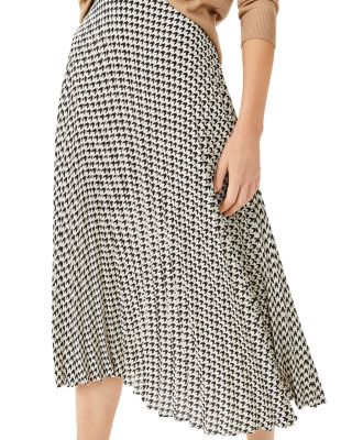 hobbs black midi skirt