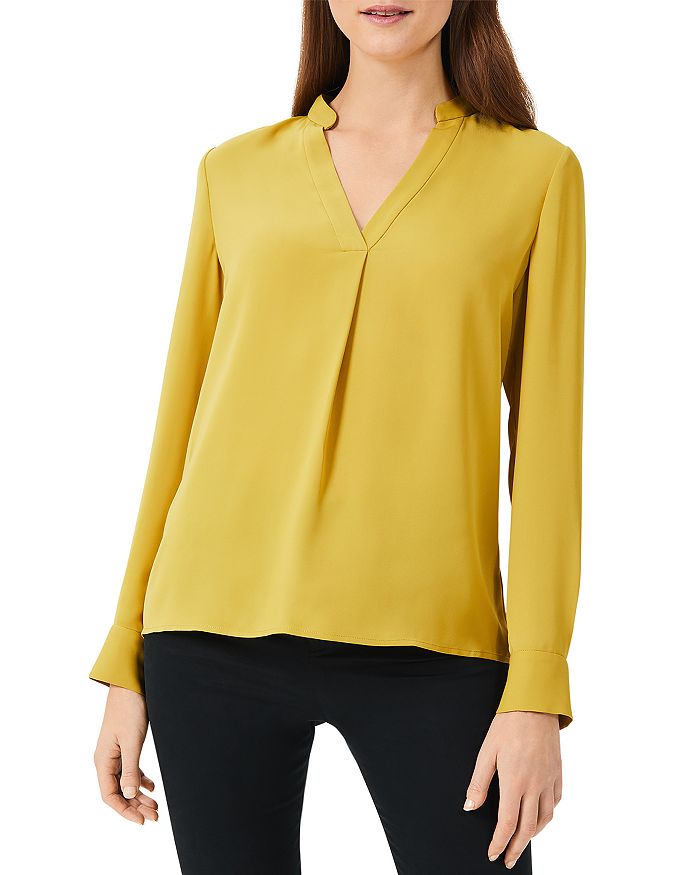 Hobbs London Lainey Blouse In Chartreuse