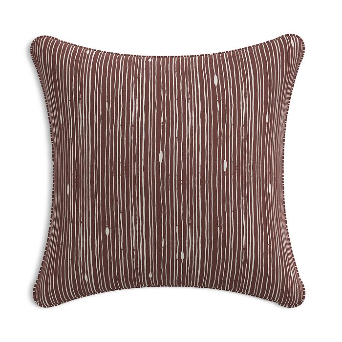 Sparrow & Wren Down Pillow In Mulberry Stripe, 20 X 20 In Shibori Stripe Mulberry