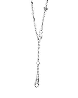 Sterling Silver Caviar Spark Diamond Pendant Necklace, 18&amp;quot;