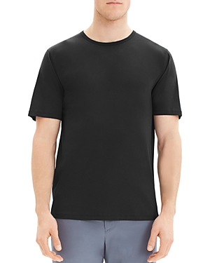Theory Regal Wool Blend Tee In Black