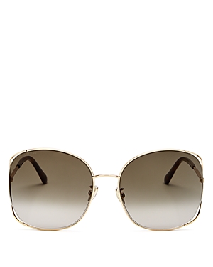 Jimmy Choo Women's Square Sunglasses, 61mm In Gold