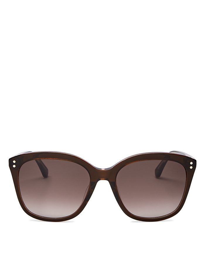 Kate Spade New York Women's Cat Eye Sunglasses, 55mm In Brown/brown Gradient