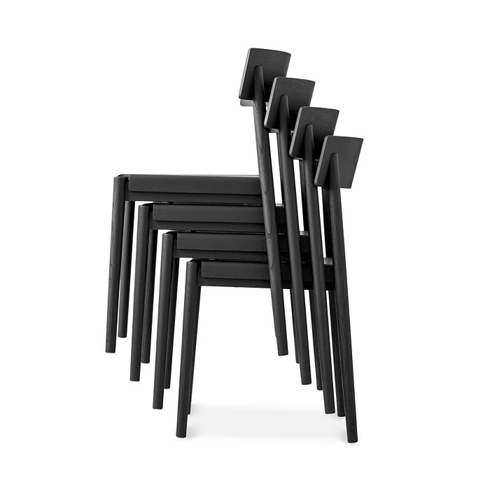 Shop Calligaris Scandia Dining Chair In Matte Black