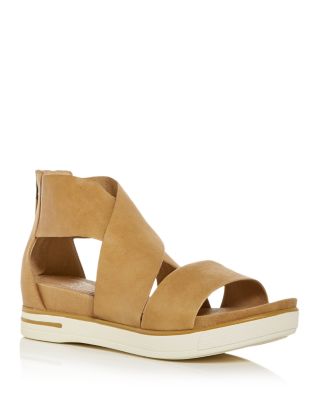 eileen fisher women's sport crisscross wedge platform sandals