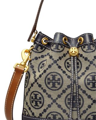 VIP【関税送料無料】希少 Tory Burch T Monogram bucket bag T Monogram Bucket Bag: Women's Handbags | Crossbody Bags