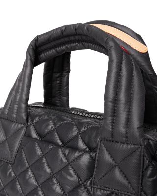 Small Quilted Nylon Sutton Deluxe Top Handle Bag 