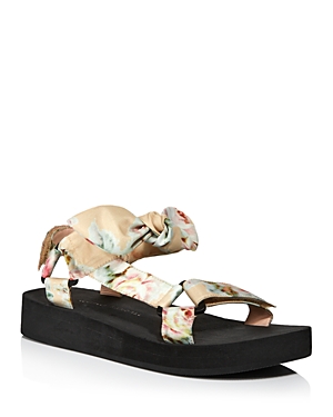Loeffler Randall Women's Maisie Platform Sandals In Tan Floral