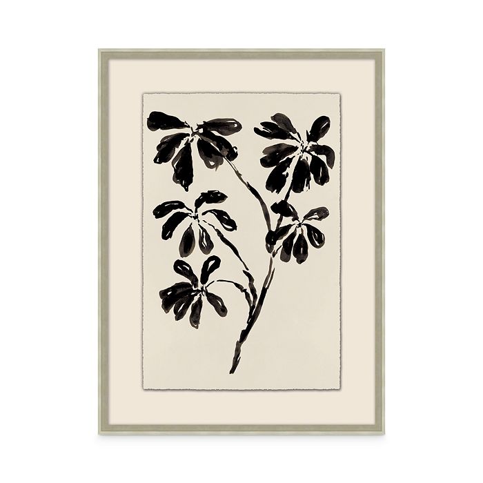 Bloomingdale's Artisan Collection Ink Botanical 2 In Black/white