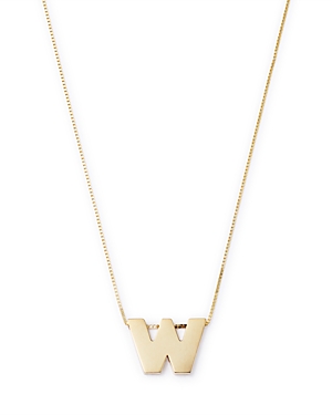 Bloomingdale's Made In Italy Initial Pendant Necklace In 14k Yellow Gold, 16 - 100% Exclusive In W