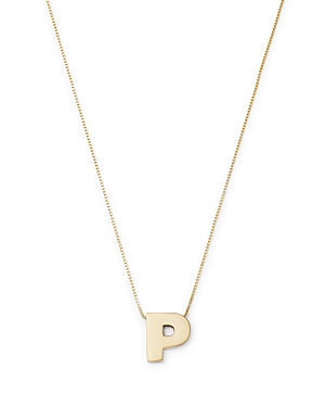 Bloomingdale's Made In Italy Initial Pendant Necklace In 14k Yellow Gold, 16 - 100% Exclusive