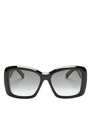 Givenchy Women's Square Sunglasses, 57mm In Black/gray Shaded